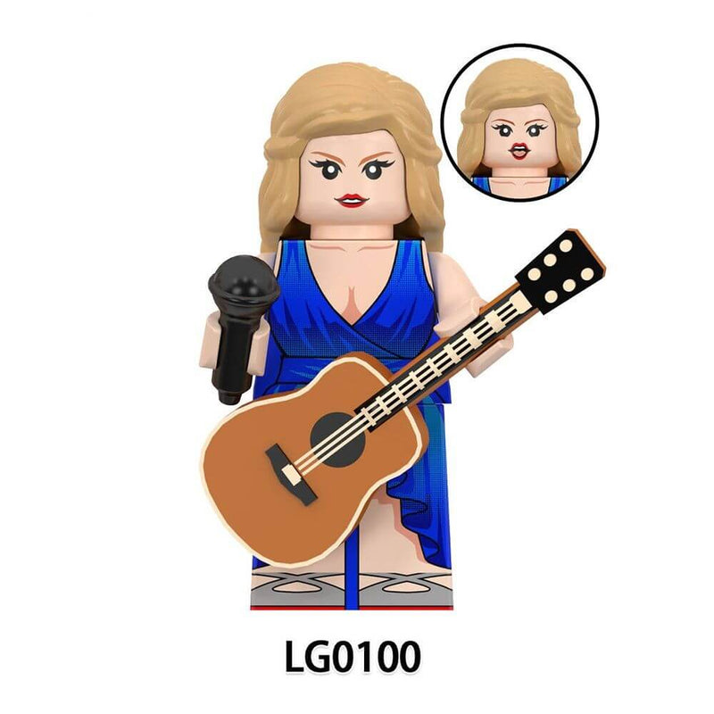 LG1015 female singer Taylor Swift minifigs