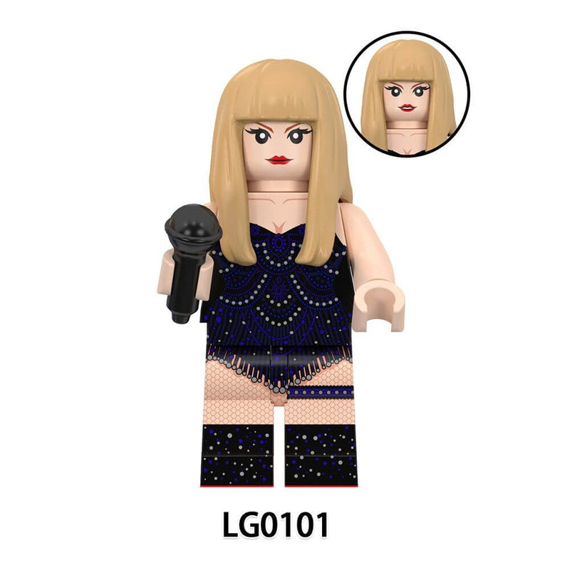 LG1015 female singer Taylor Swift minifigs