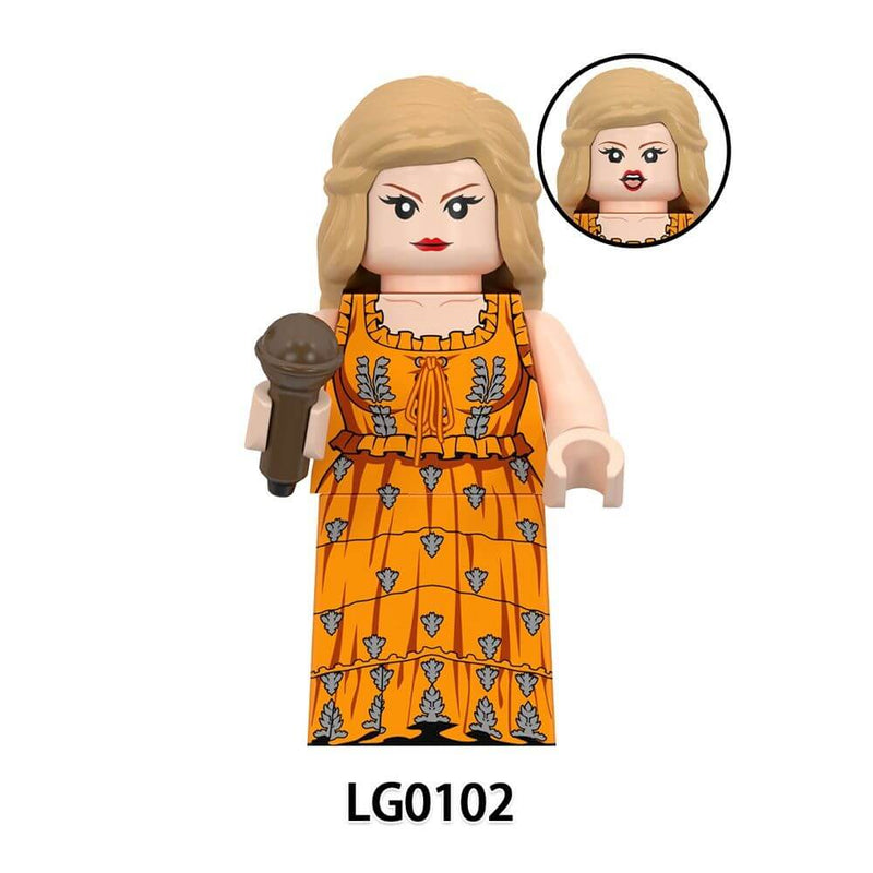 LG1015 female singer Taylor Swift minifigs