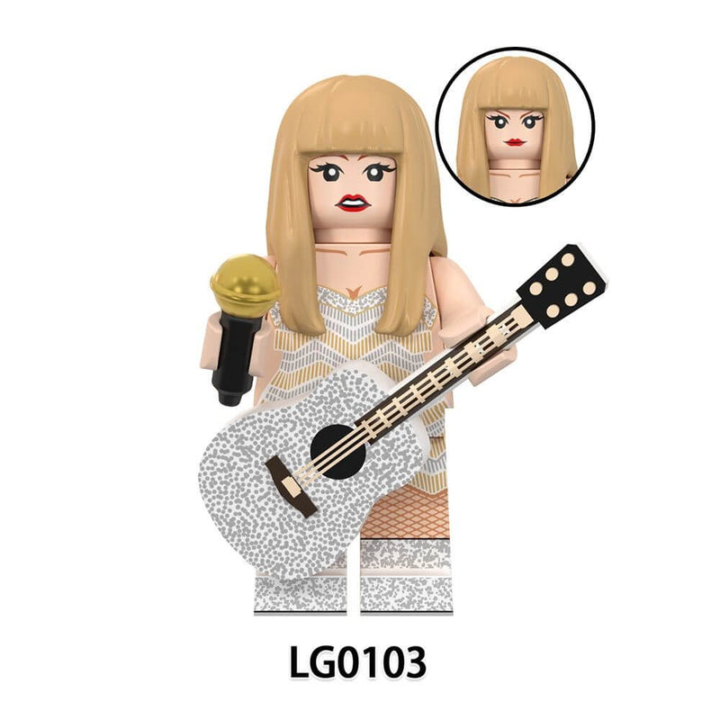 LG1015 female singer Taylor Swift minifigs