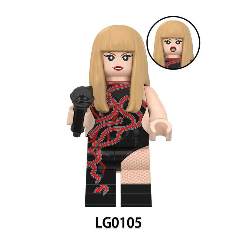 LG1015 female singer Taylor Swift minifigs