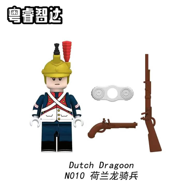 N009-012 Napoleonic Wars Swiss Dutch Spanish Italian Soldiers Minifigs