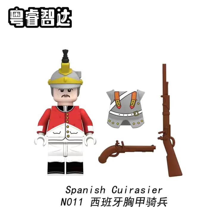 N009-012 Napoleonic Wars Swiss Dutch Spanish Italian Soldiers Minifigs