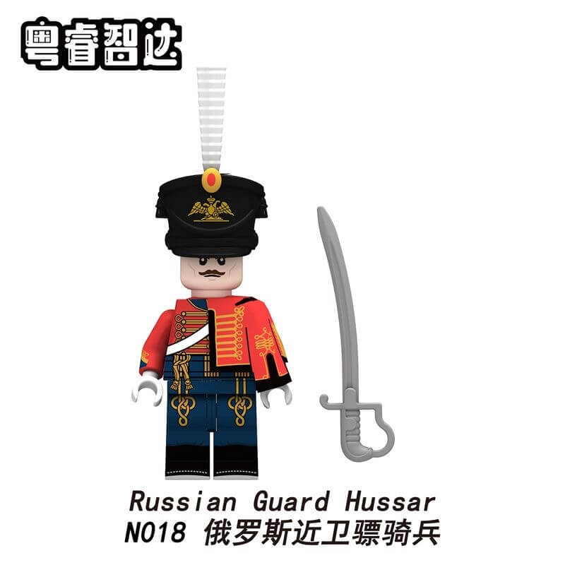 N017-020 Napoleonic Wars Russian Line Infantry Pavlov Grenadiers Minifigs