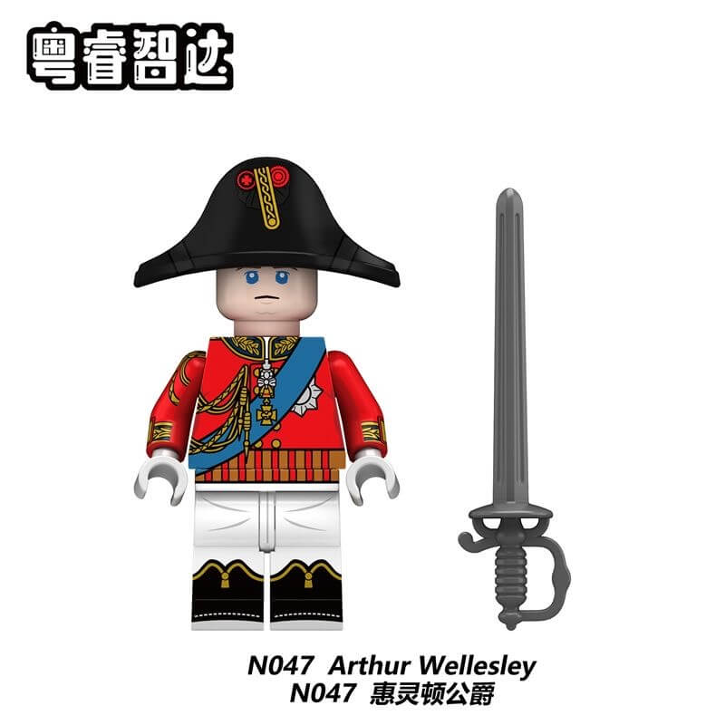 N045-048 Napoleonic Wars general and marshal Duke of Wellington Minifigs