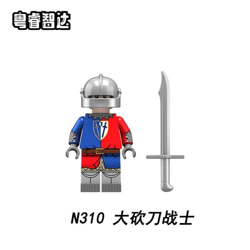 N309-312 English Civil War Wars of the Roses Soldiers Minifigs