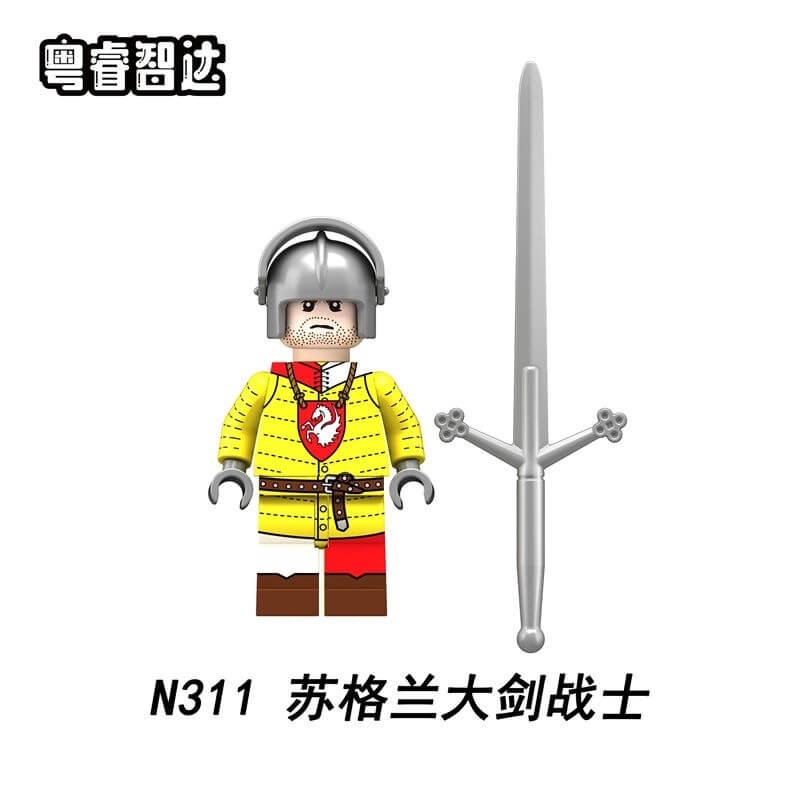 N309-312 English Civil War Wars of the Roses Soldiers Minifigs