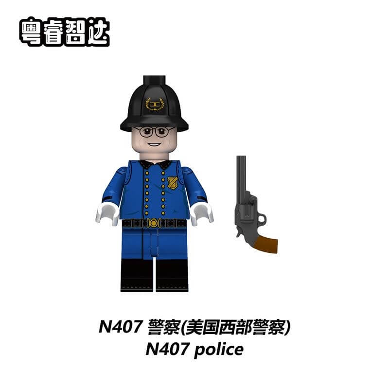 N403-408 American Western Cowboy Minifigs
