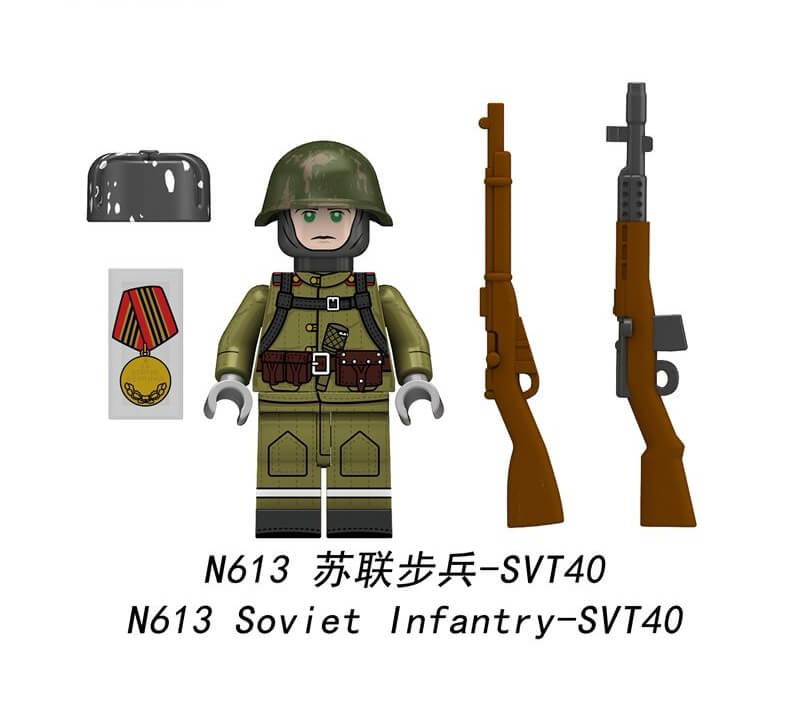 N613-616 Soviet infantry minifigs