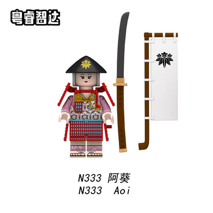 N326-333 Japanese samurai series minifigs