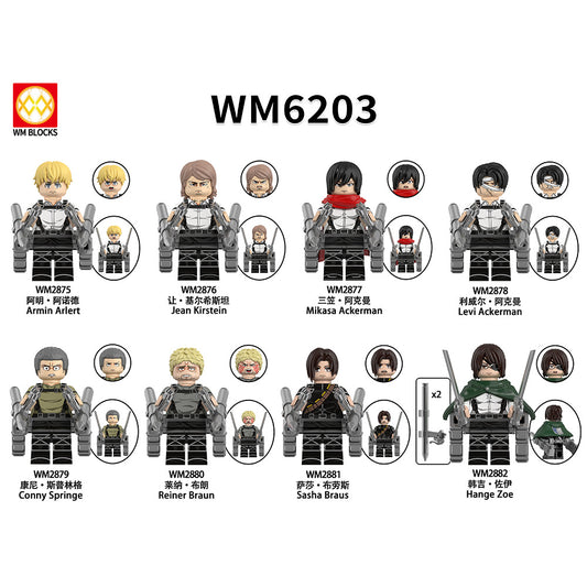 WM6203 Attack on Titan Mikasa Ackerman Minifigs