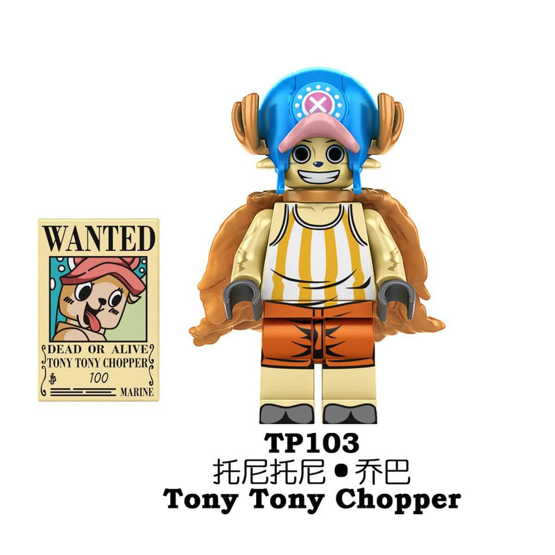 TP1013  One Piece Luffy Chopper Robin minifigs