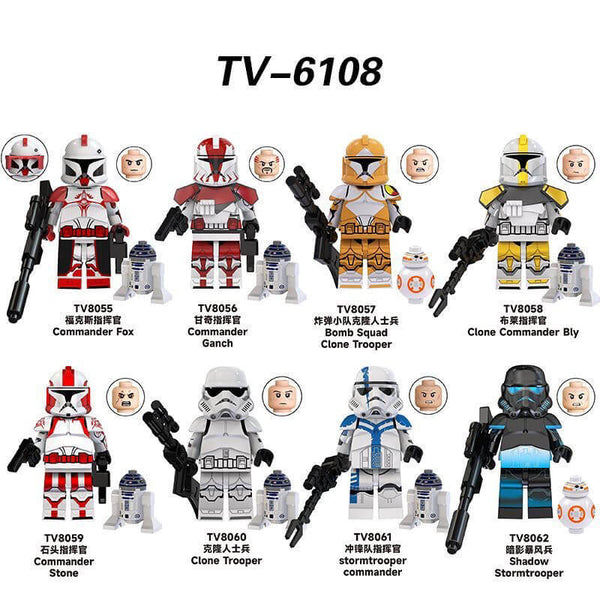 TV6108 Star Wars Commander Fox minifigs