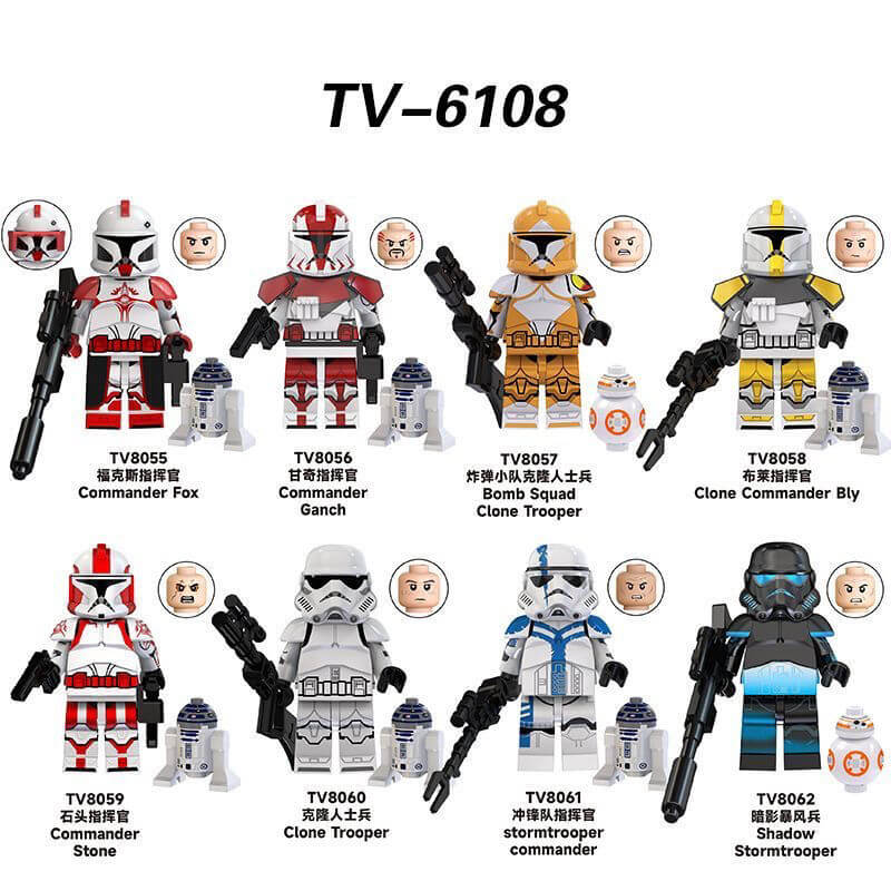 TV6108 Star Wars Commander Fox minifigs