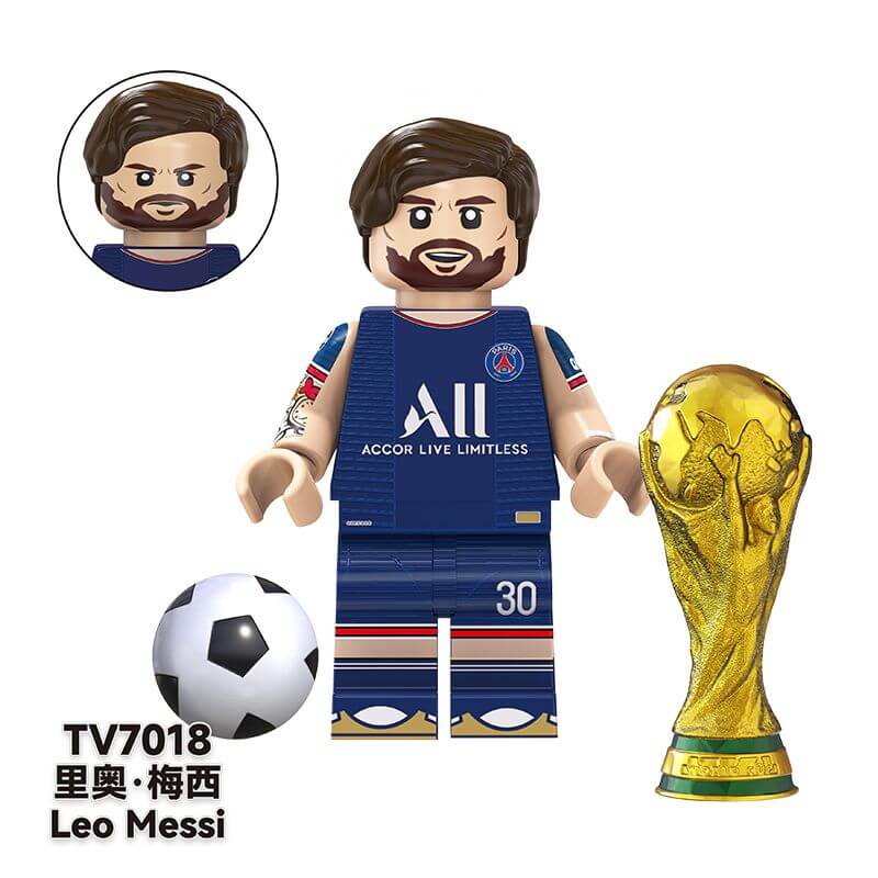 TV6503 Football players Messi Neymar Minifigs