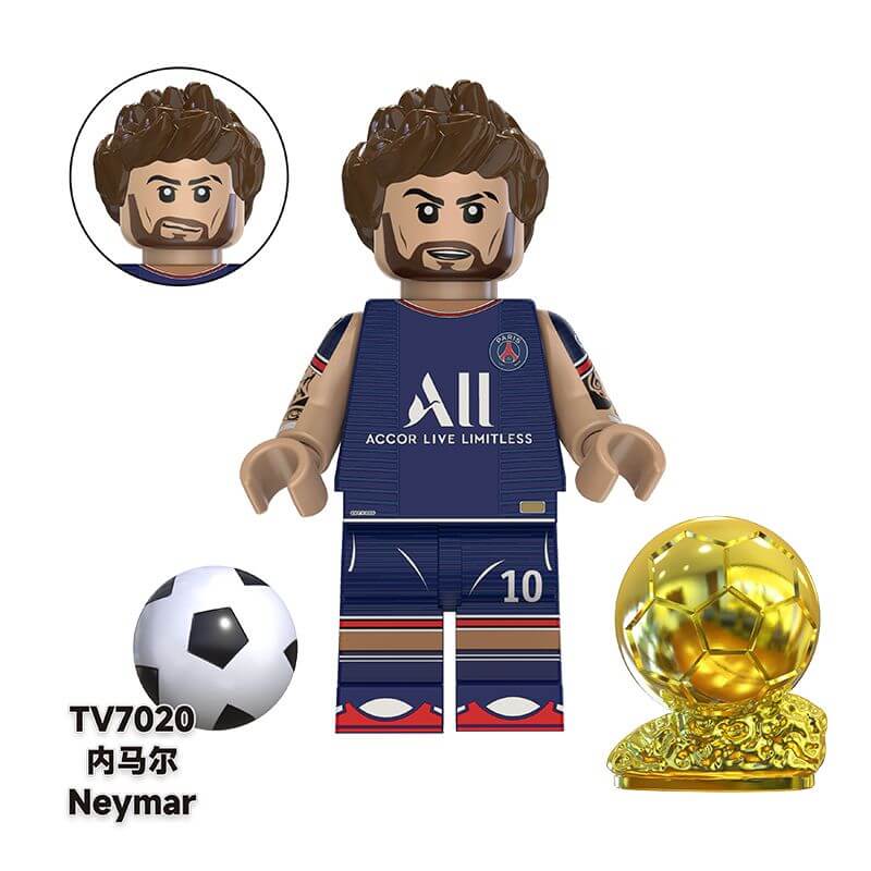 TV6503 Football players Messi Neymar Minifigs