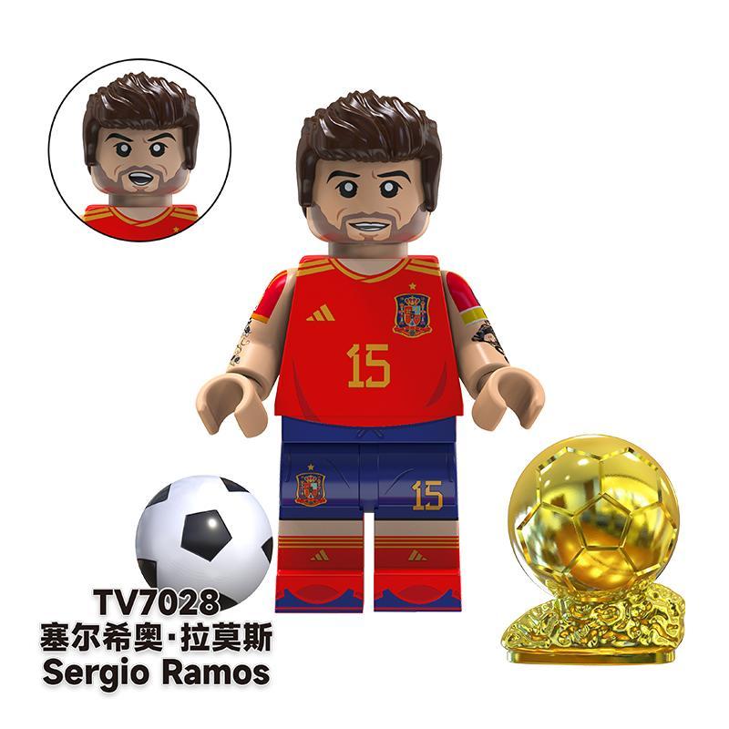 TV6504 Football Players Minifigs Ronaldo Kaka Neymar