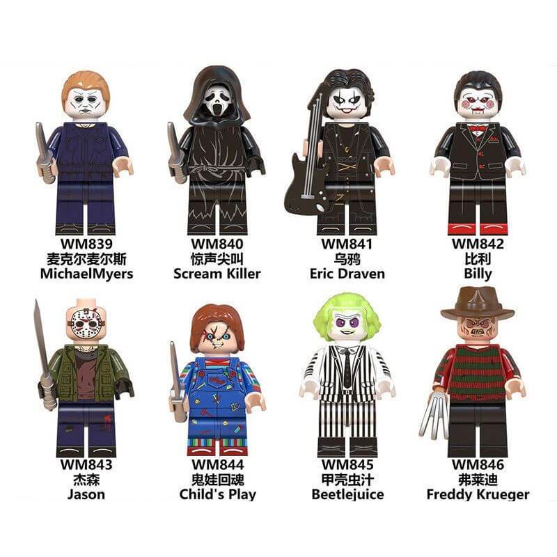 WM6075 Halloween Series Scream Killer minifigs