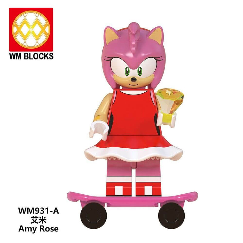 WM6086 Sonic Series Metal Sonic Amy Rose Minifigs