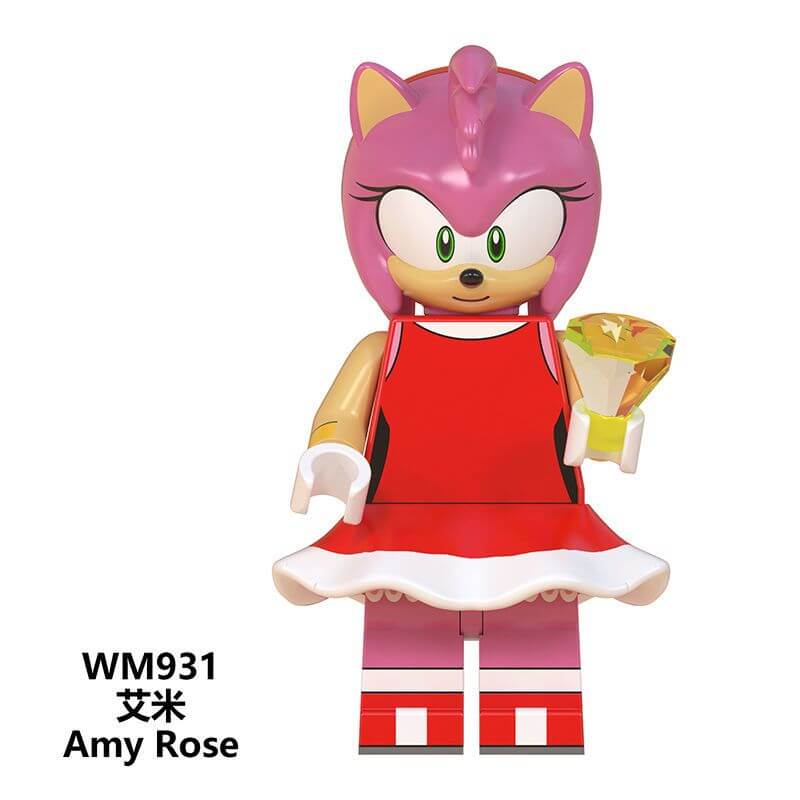 WM6086 Sonic Series Metal Sonic Amy Rose Minifigs