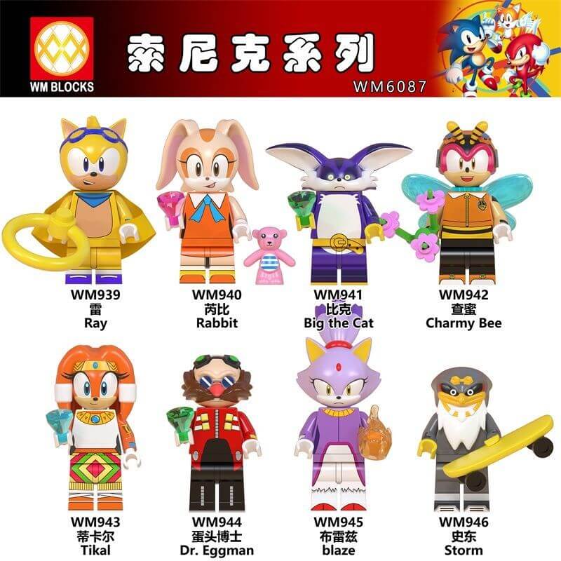 WM6087 Sonic Series Rabbit Tikal Storm Minifigs