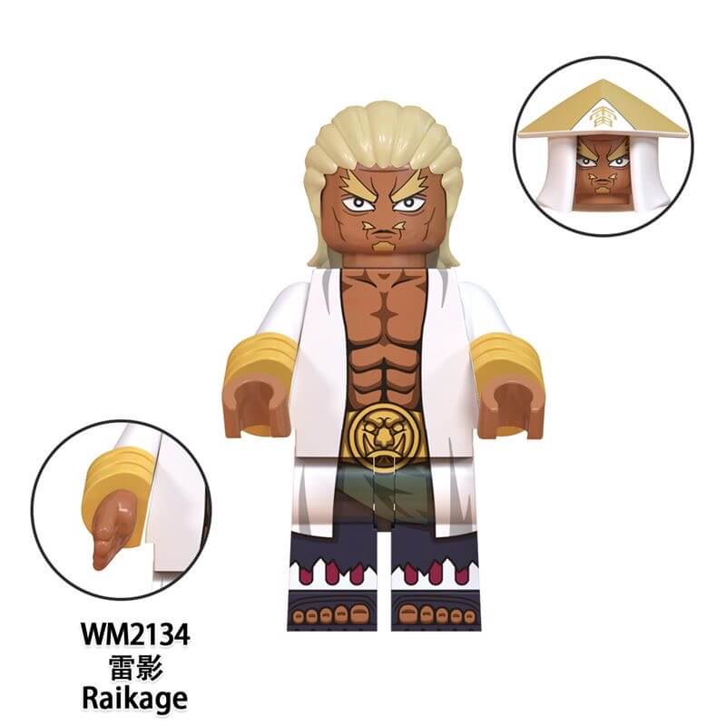 WM6111 Naruto Sarutobi Hiruzen Raikage Minifigs