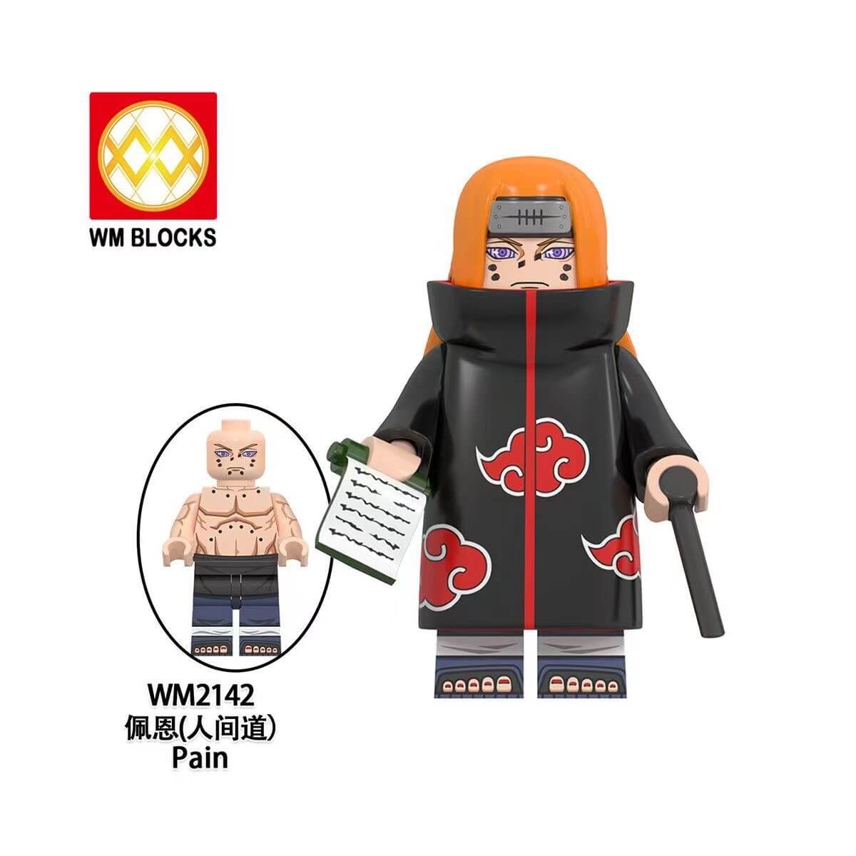 WM6112 Naruto Mifune Danzo Shimura Minifigs