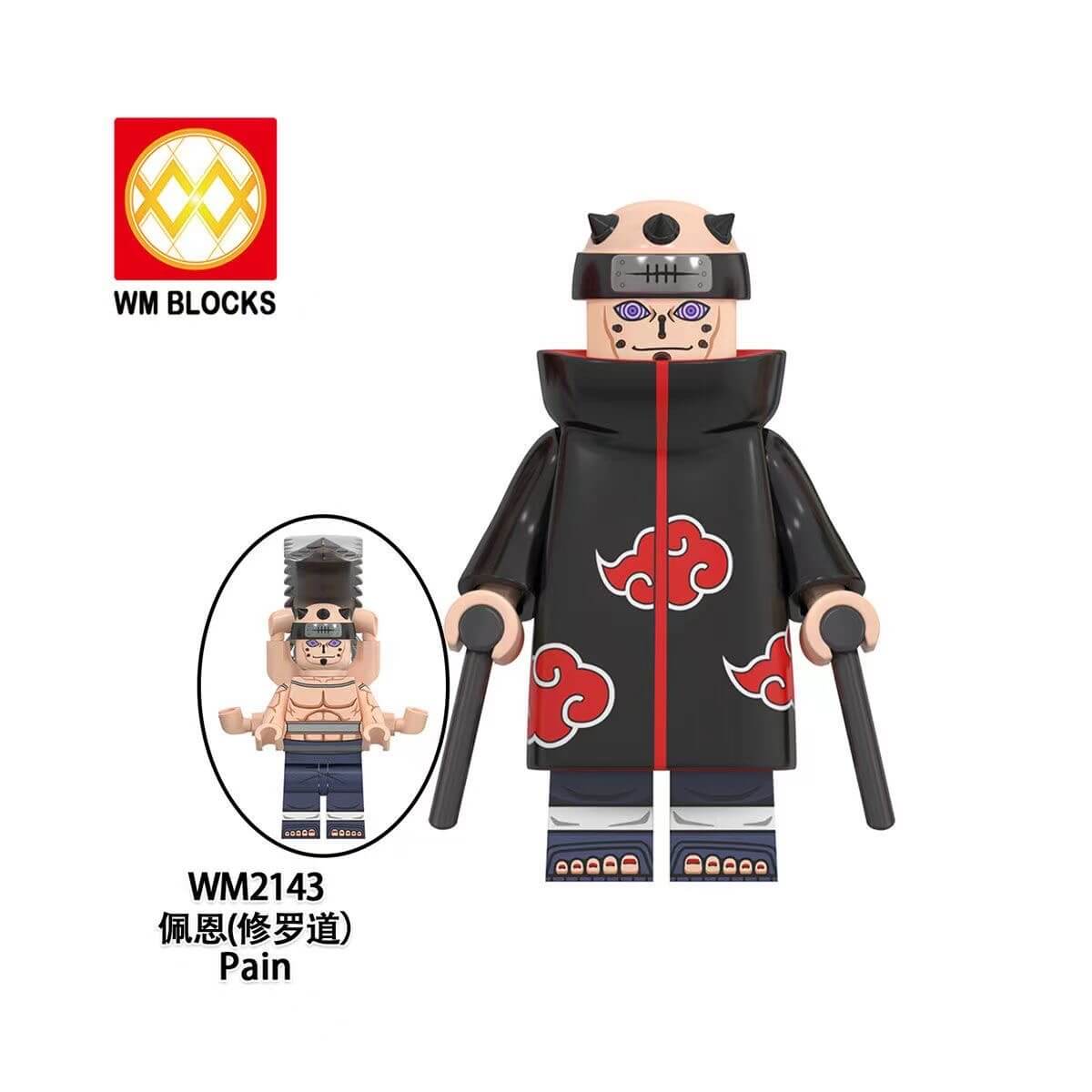 WM6112 Naruto Mifune Danzo Shimura Minifigs