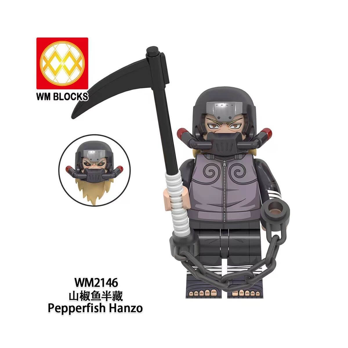WM6112 Naruto Mifune Danzo Shimura Minifigs