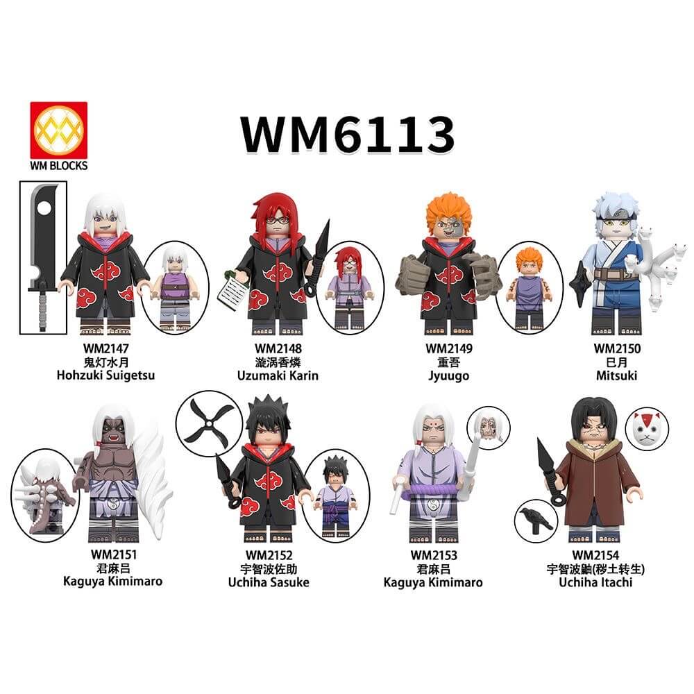 WM6113 Naruto Jugo Kimimaro Minifigs