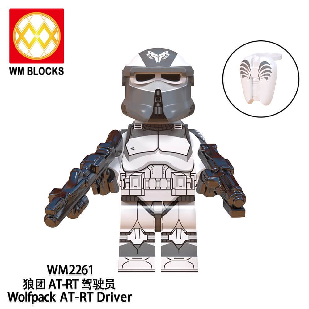 WM6128 Star Wars Heavy Infantry Wolfpack Commander Wolfe Minifigs