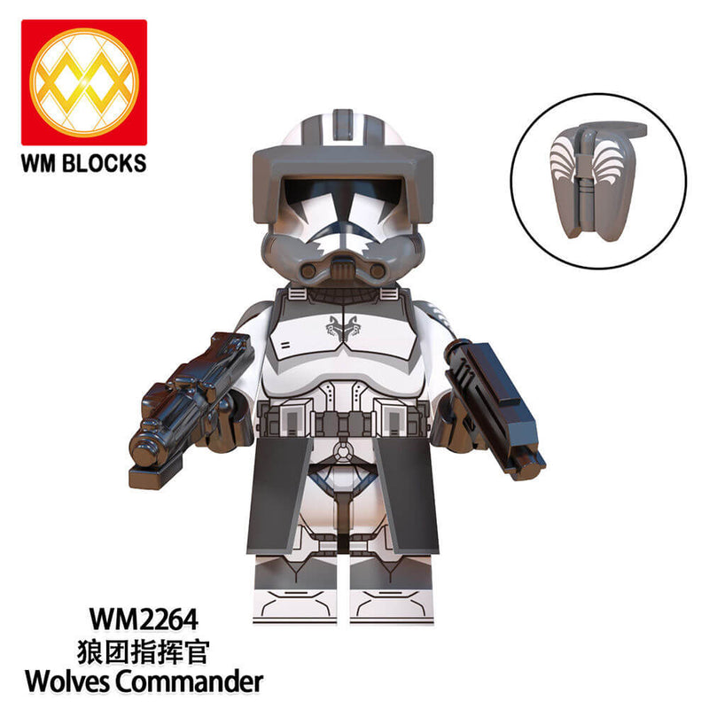 WM6128 Star Wars Heavy Infantry Wolfpack Commander Wolfe Minifigs
