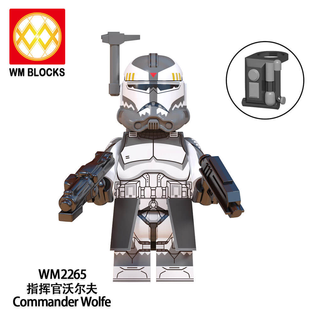 WM6128 Star Wars Heavy Infantry Wolfpack Commander Wolfe Minifigs
