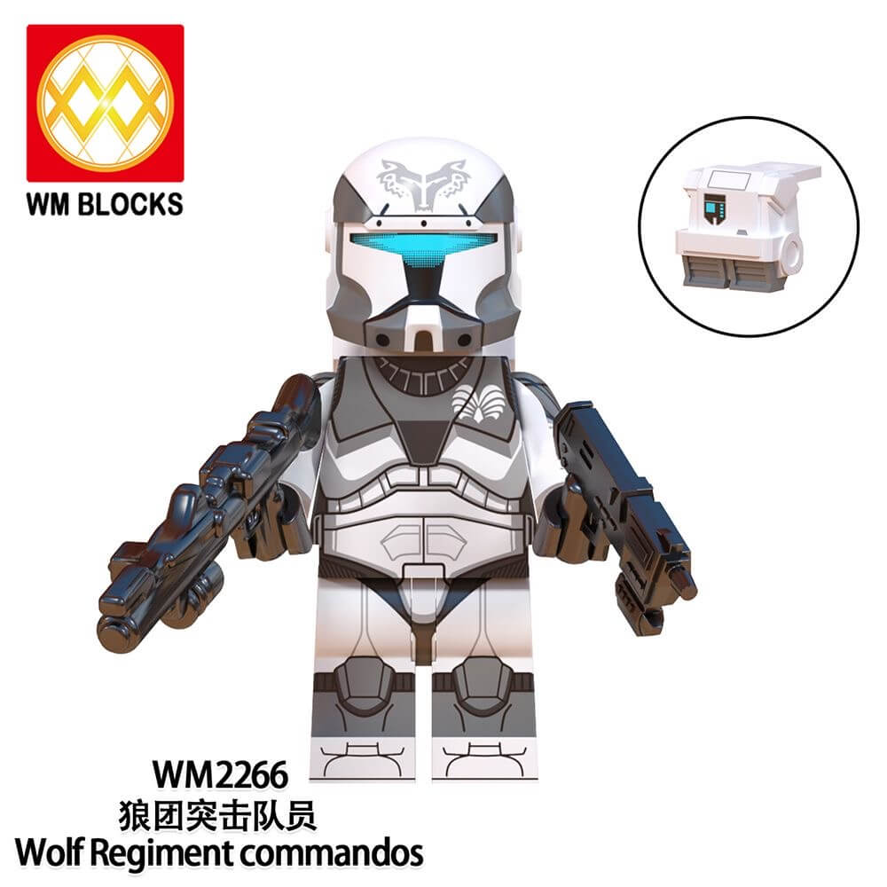 WM6128 Star Wars Heavy Infantry Wolfpack Commander Wolfe Minifigs