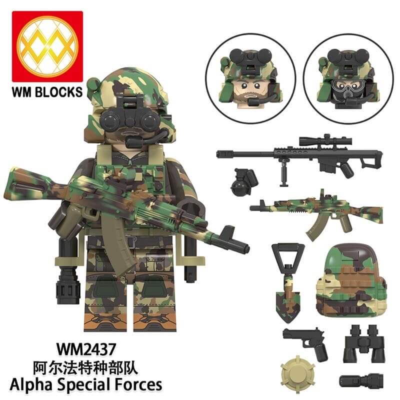 WM6147 Military Special Forces Minifigs