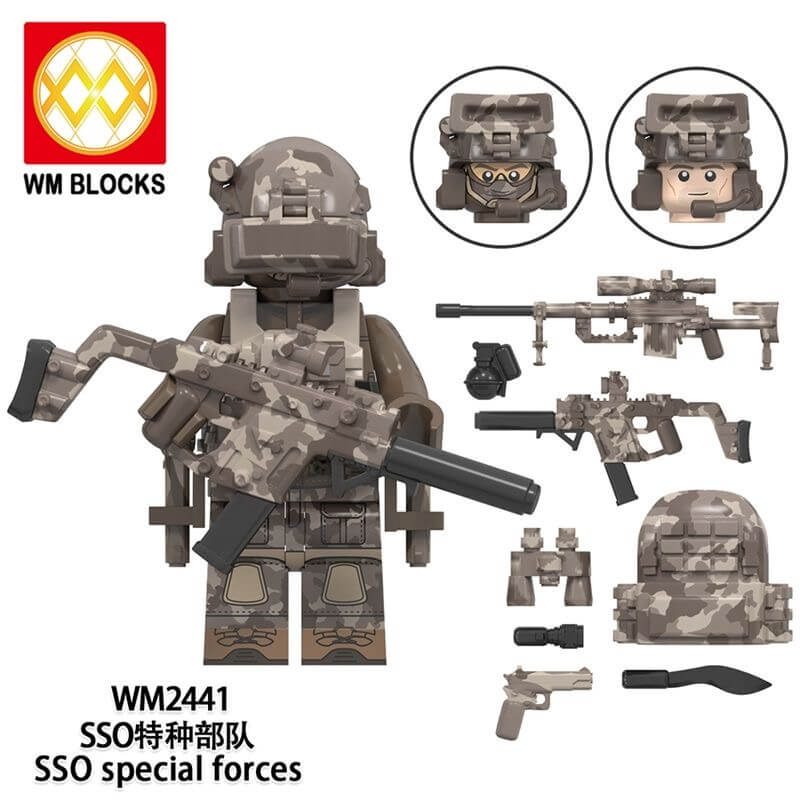 WM6147 Military Special Forces Minifigs