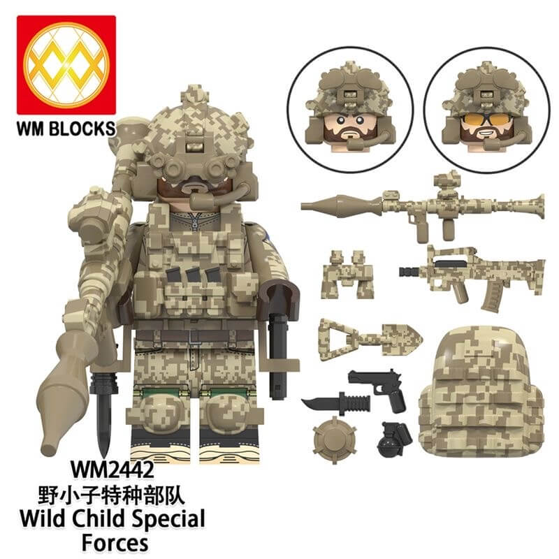 WM6147 Military Special Forces Minifigs