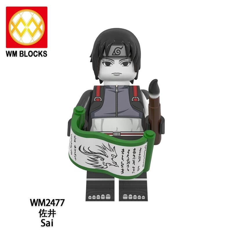WM6153 Naruto Sai Hyuga Neji Minifigs