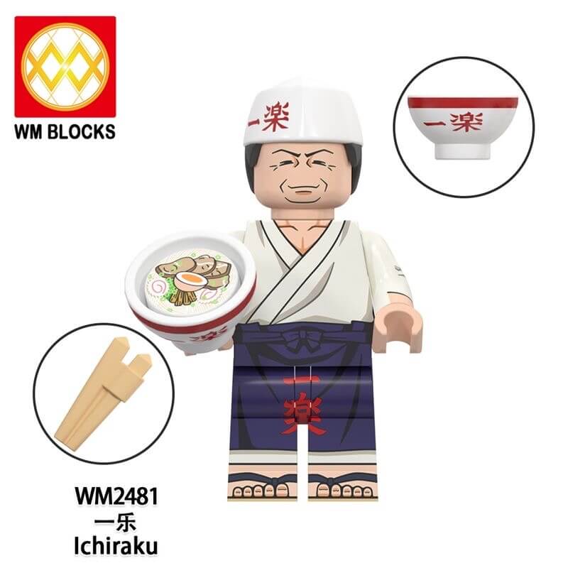 WM6153 Naruto Sai Hyuga Neji Minifigs