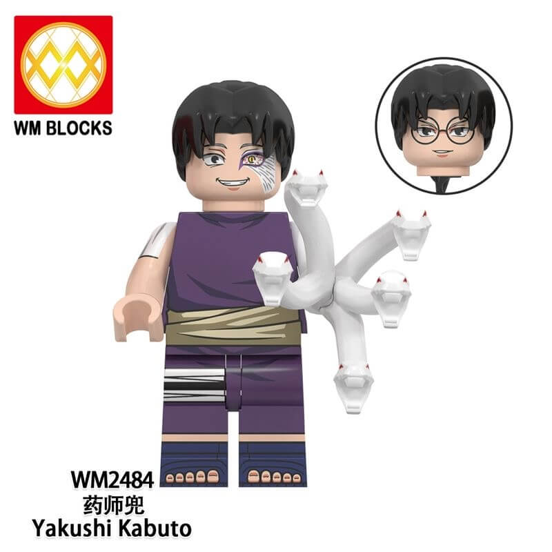 WM6154 Naruto Yakushi Kabuto Nohara Lin Minifigs