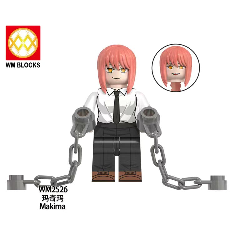WM6159 Chainsaw Man Denji Makima Minifigs