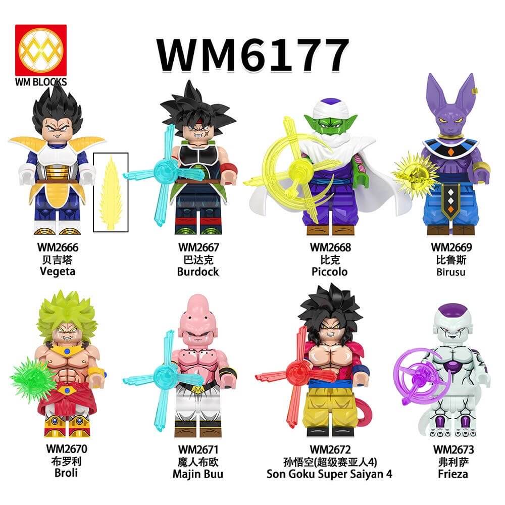 WM6177 Dragon Ball Son Goku Super Saiyan Minifigs