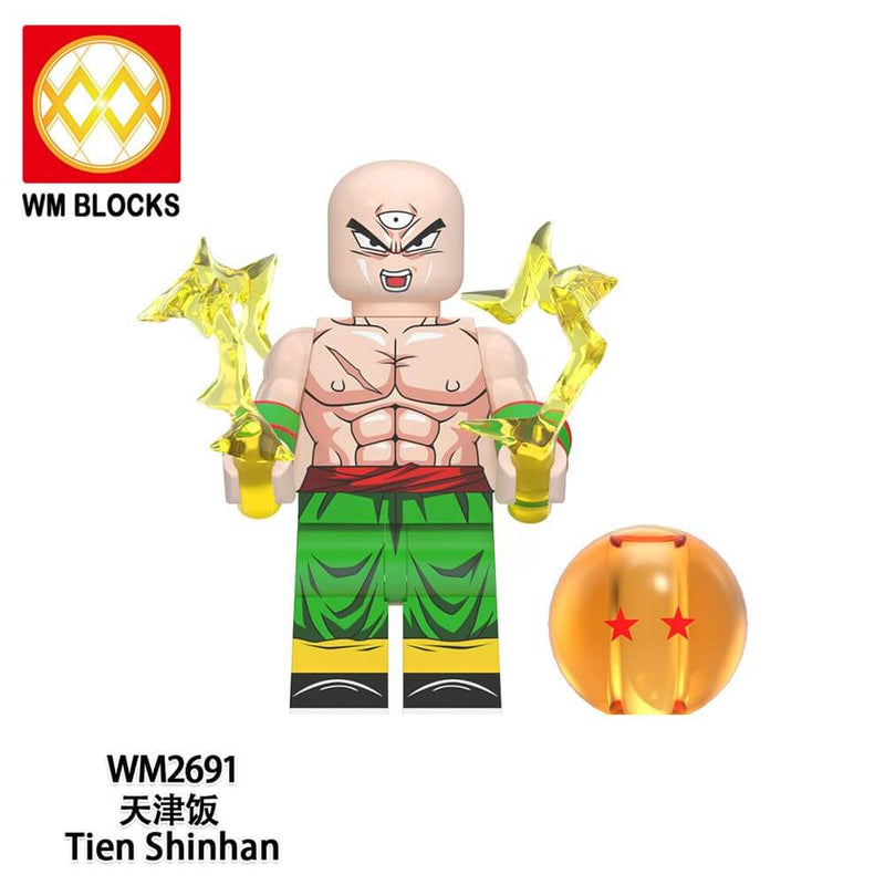 WM6180 Dragon Ball Tien Shinhan Yamcha minifigs