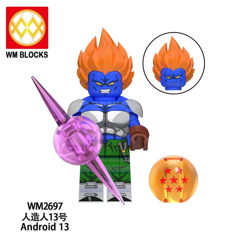 WM6180 Dragon Ball Tien Shinhan Yamcha minifigs