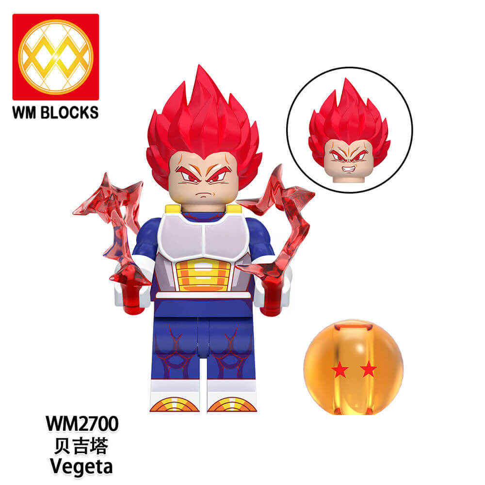 WM6181 Dragon Ball Son Goku Kefla minifigs WM6181 Dragon Ball Son Goku Kefla minifigs