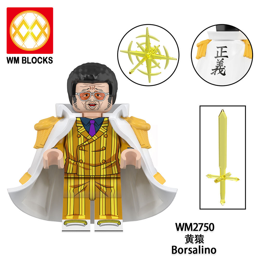 WM6187 One Piece Kohza Borsalino Minifigs