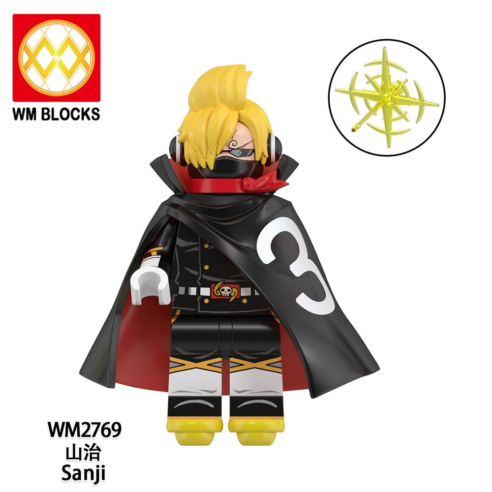 WM6189 One Piece Nika Luffy Yamato Carrot Minifigs