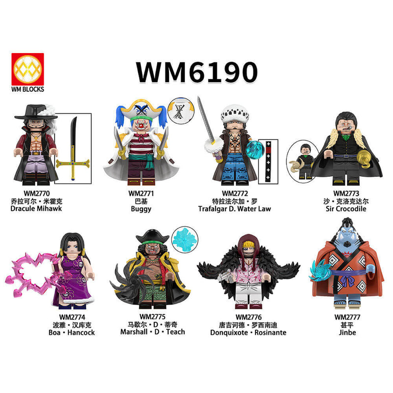 WM6190 One Piece Hancock Teach minifigs