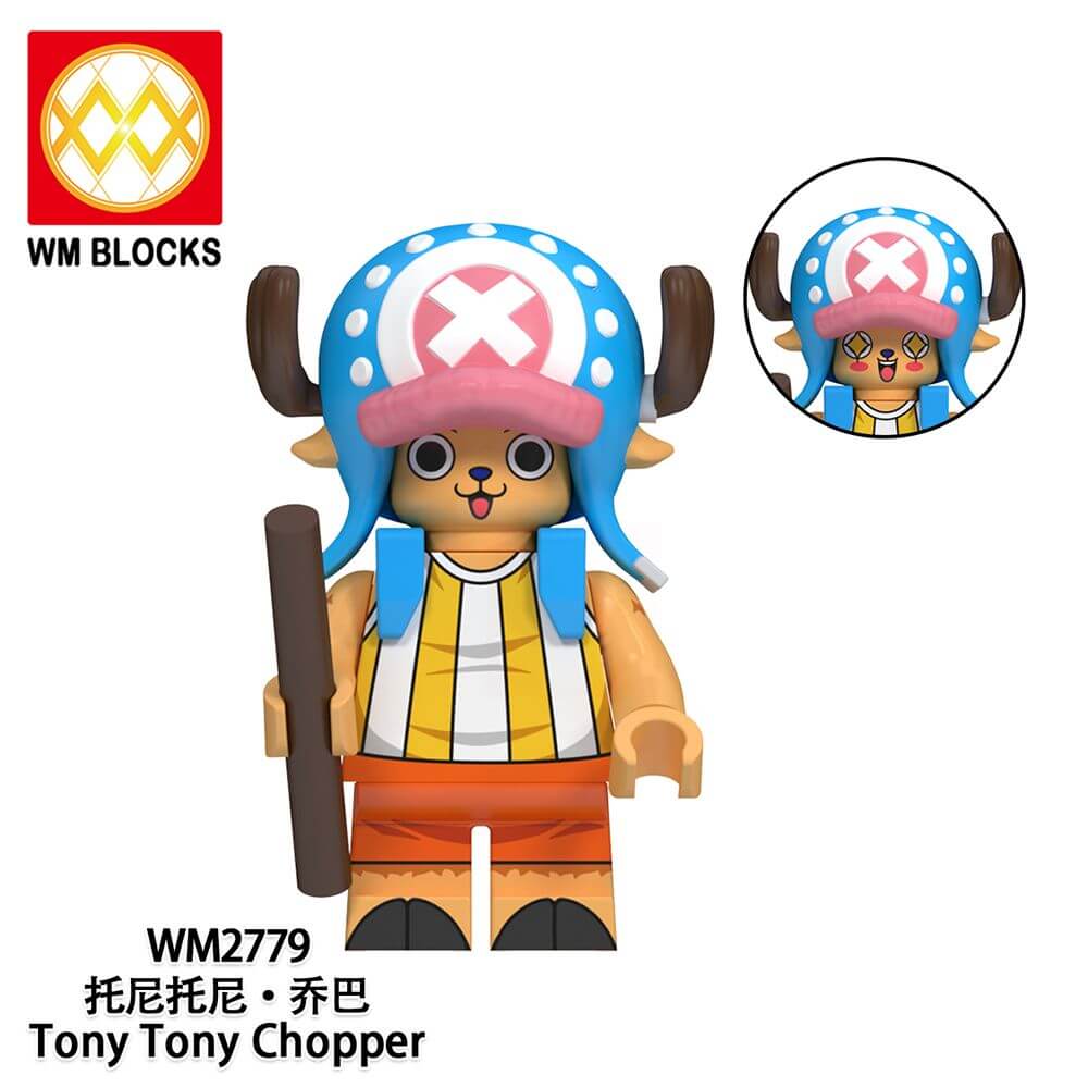 WM6191 One Piece Luffy Chopper Robin minifigs