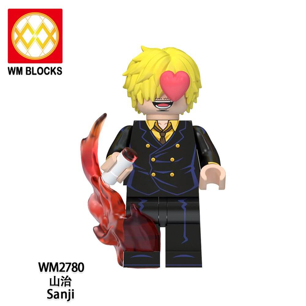 WM6191 One Piece Luffy Chopper Robin minifigs